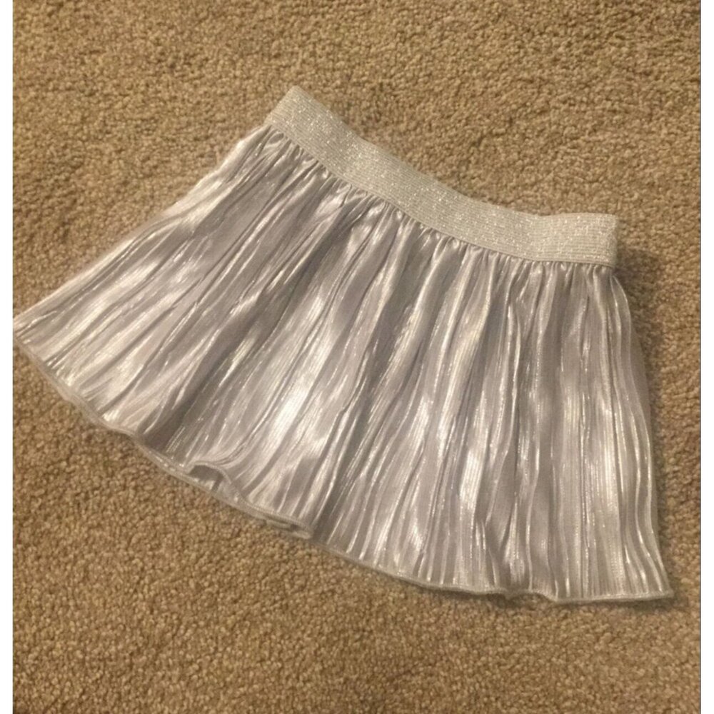 6M to 9M EUC Cat & Jack Silver Metallic Skirt
